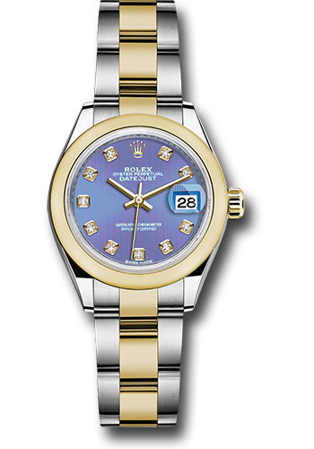 Rolex Watches - Datejust Lady 28 Steel and Yellow Gold - Domed Bezel - Oyster - Style No: 279163 ldo