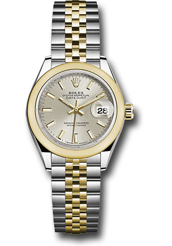 Rolex Watches - Datejust Lady 28 Steel and Yellow Gold - Domed Bezel - Jubilee - Style No: 279163 sij