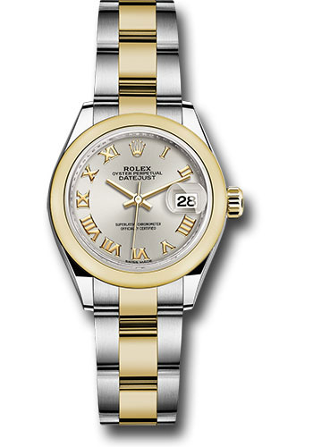 Rolex Watches - Datejust Lady 28 Steel and Yellow Gold - Domed Bezel - Oyster - Style No: 279163 sro