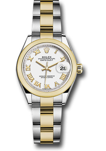 Rolex Watches - Datejust Lady 28 Steel and Yellow Gold - Domed Bezel - Oyster - Style No: 279163 wro