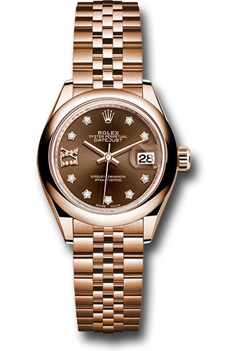 Rolex Watches - Datejust Lady 28 Everose Gold - Domed Bezel - Jubilee Bracelet - Style No: 279165 cho9dix8dj