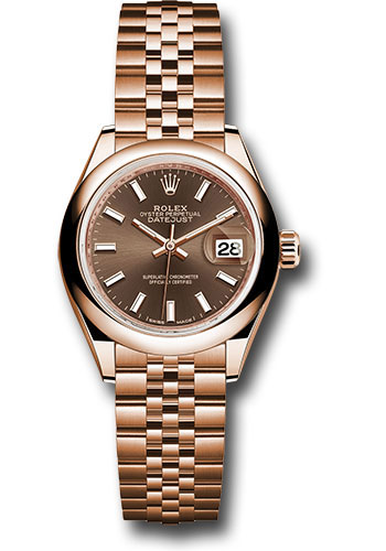 Rolex Watches - Datejust Lady 28 Everose Gold - Domed Bezel - Jubilee Bracelet - Style No: 279165 choij