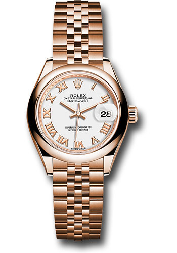 Rolex Watches - Datejust Lady 28 Everose Gold - Domed Bezel - Jubilee Bracelet - Style No: 279165 wrj