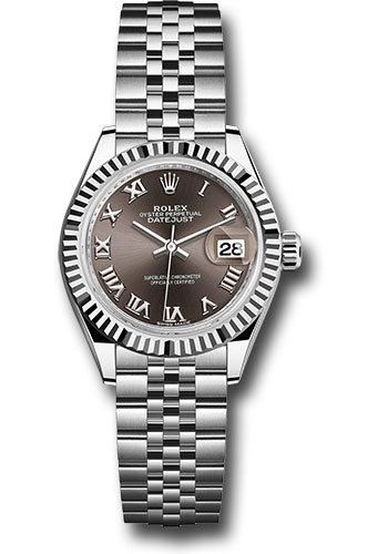 Rolex Watches - Datejust Lady 28 Stainless Steel - Fluted Bezel - Jubilee - Style No: 279174 dgrj