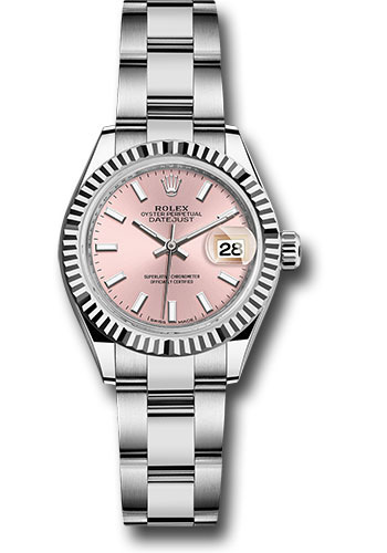 Rolex Watches - Datejust Lady 28 Stainless Steel - Fluted Bezel - Oyster - Style No: 279174 pio