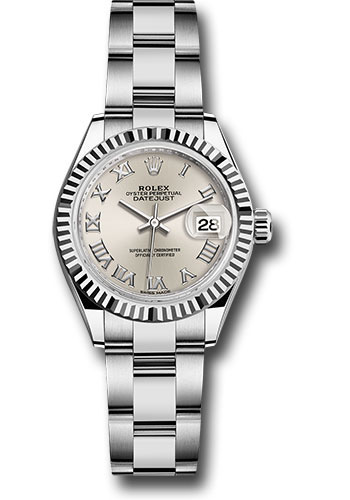 Rolex Watches - Datejust Lady 28 Stainless Steel - Fluted Bezel - Oyster - Style No: 279174 sro