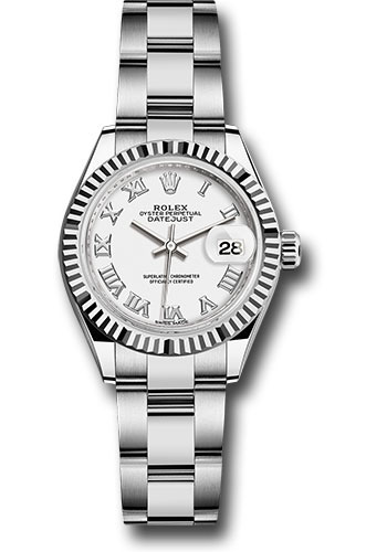 Rolex Watches - Datejust Lady 28 Stainless Steel - Fluted Bezel - Oyster - Style No: 279174 wro