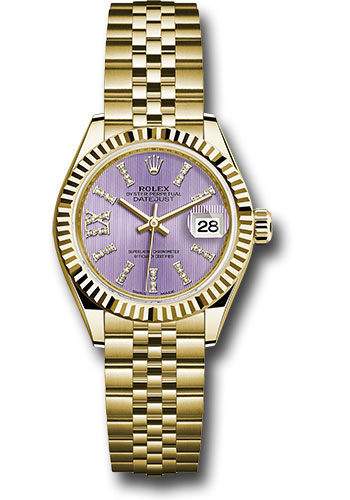 Rolex Watches - Datejust Lady 28 Yellow Gold - Fluted Bezel - Jubilee Bracelet - Style No: 279178 lils36dix8dj