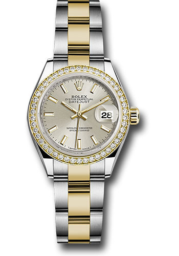 Rolex Watches - Datejust Lady 28 Steel and Yellow Gold - Diamond Bezel - Oyster - Style No: 279383RBR sio