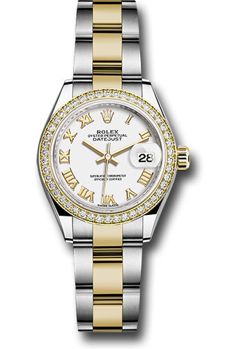 Rolex Watches - Datejust Lady 28 Steel and Yellow Gold - Diamond Bezel - Oyster - Style No: 279383RBR wro