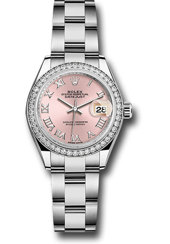 Rolex Watches - Datejust Lady 28 Stainless Steel - Diamond Bezel - Oyster - Style No: 279384RBR pro