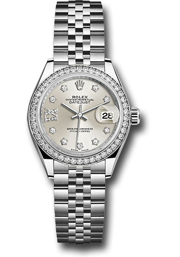 Rolex Watches - Datejust Lady 28 Stainless Steel - Diamond Bezel - Jubilee - Style No: 279384RBR s9dix8dj