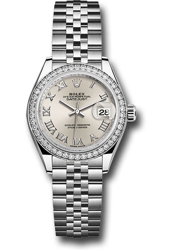 Rolex Watches - Datejust Lady 28 Stainless Steel - Diamond Bezel - Jubilee - Style No: 279384RBR srj