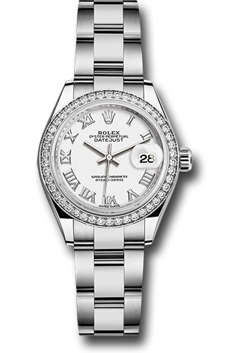 Rolex Watches - Datejust Lady 28 Stainless Steel - Diamond Bezel - Oyster - Style No: 279384RBR wro