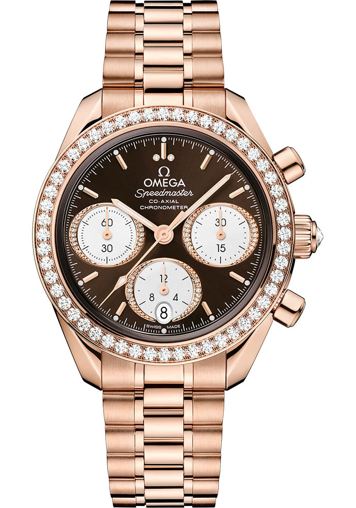 Omega Watches - Speedmaster Chronograph 38 mm - Sedna Gold - Style No: 324.55.38.50.63.001