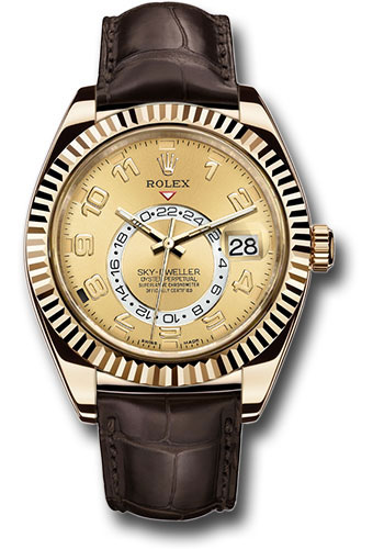 Rolex Sky-Dweller Yellow Gold - Leather 