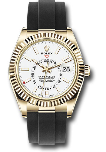 Rolex Watches - Sky-Dweller Yellow Gold - Oysterflex Strap - Style No: 326238 wi