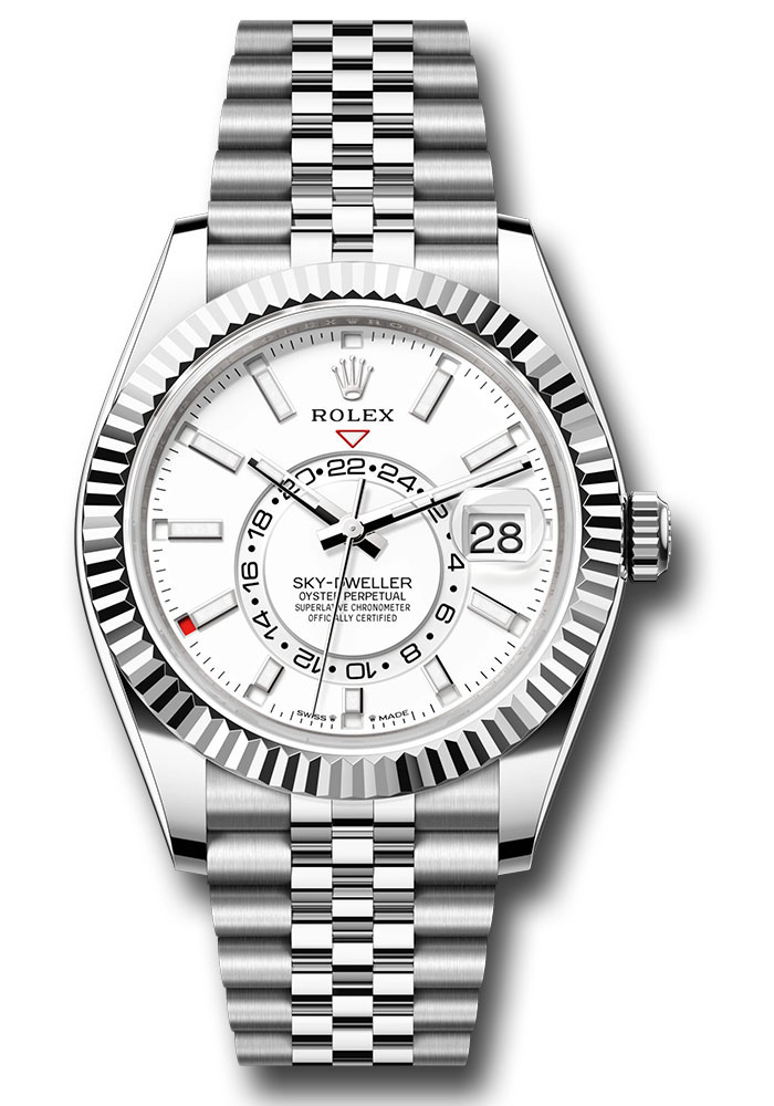 Rolex Watches - Sky-Dweller Stainless Steel and White Gold - Jubilee Bracelet - Style No: 336934 wij