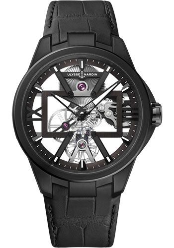 Ulysse Nardin Watches - Skeleton X 42mm - Titanium - Style No: 3713-260/BLACK