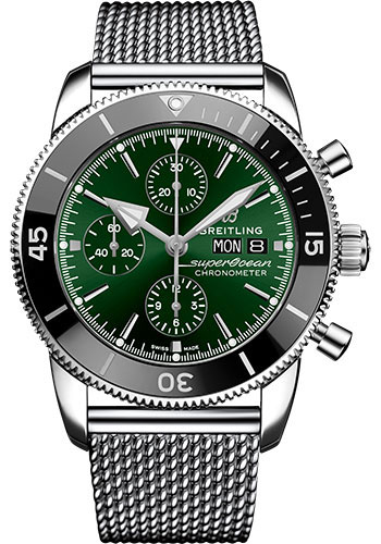 Breitling Watches - Superocean Heritage Chronograph 44mm - Stainless Steel - Metal Bracelet - Style No: A13313121L1A1