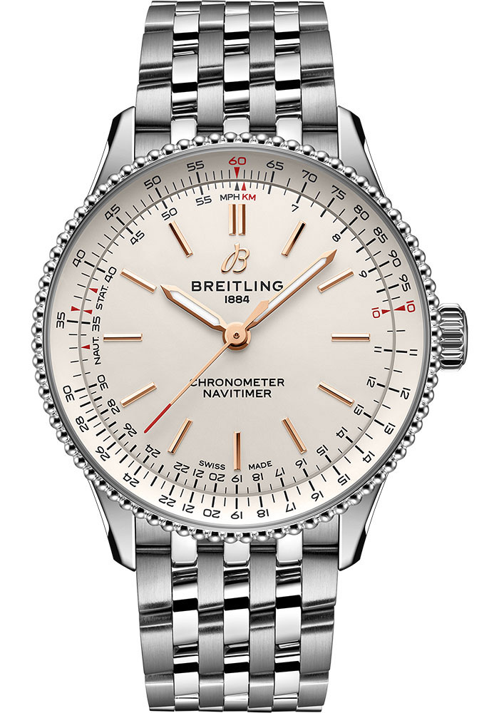 Breitling Watches - Navitimer Automatic 36mm - Stainless Steel - Metal Bracelet - Style No: A17327211G1A1