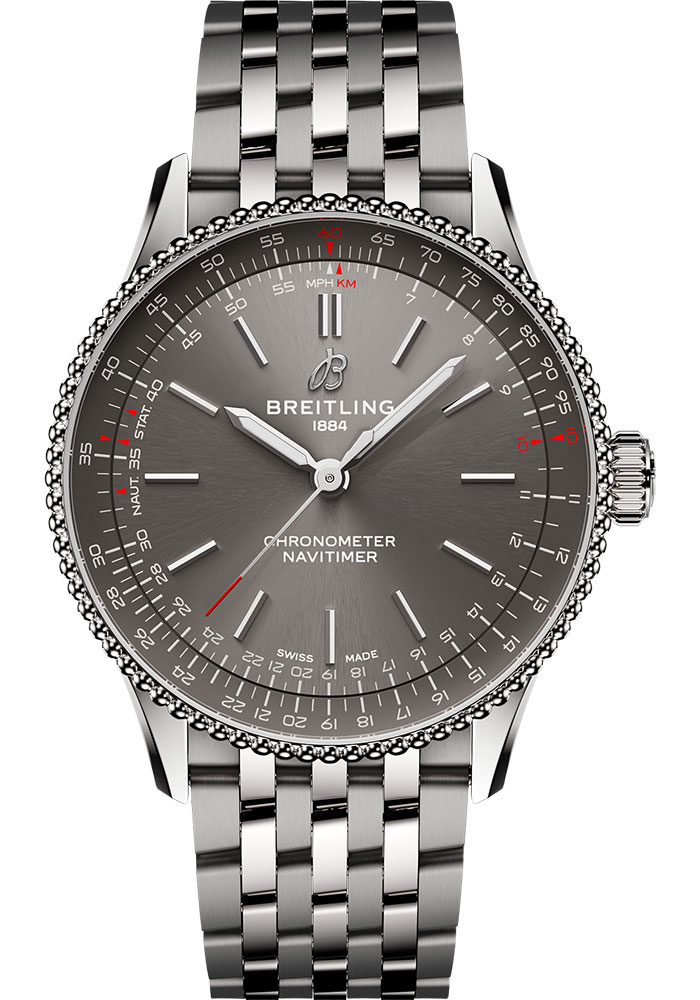 Breitling Watches - Navitimer Automatic 36mm - Stainless Steel - Metal Bracelet - Style No: A17327381B1A1