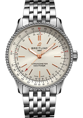 Breitling Watches - Navitimer Automatic 35mm - Stainless Steel - Metal Bracelet - Style No: A17395F41G1A1