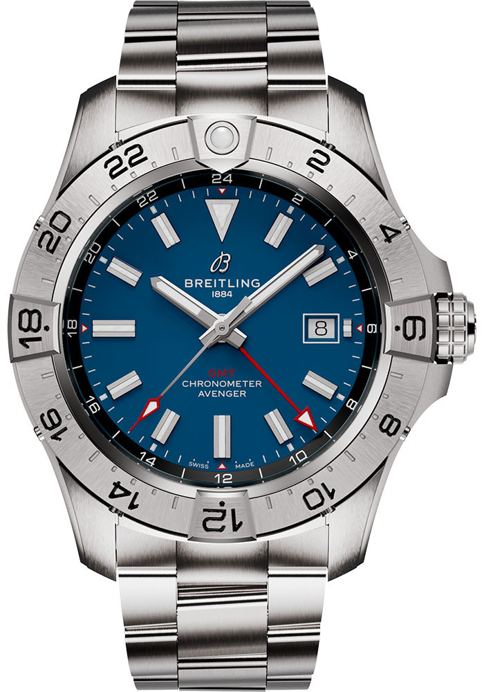 Breitling Watches - Avenger Automatic GMT 44 Stainless Steel - Metal Bracelet - Style No: A32320101C1A1