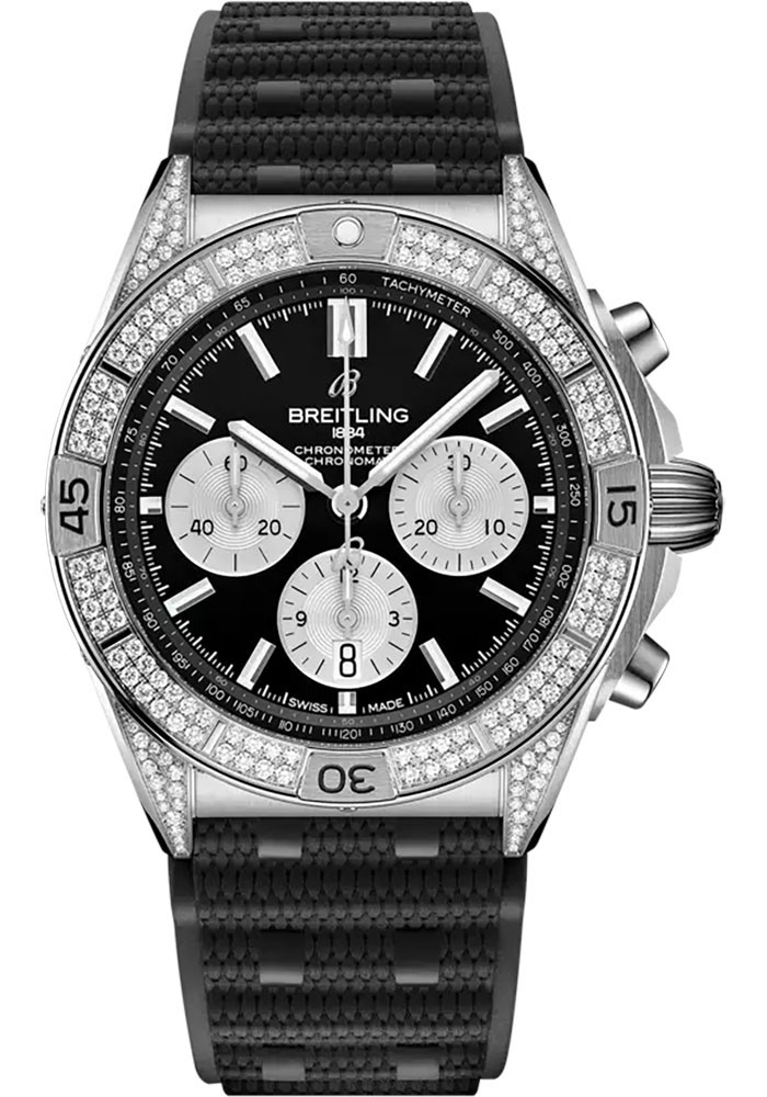 Breitling Watches - Chronomat B01 42 Stainless Steel - Rubber Strap - Folding Buckle - Style No: AB0134721B1S2