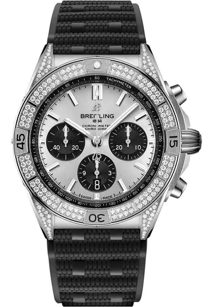 Breitling Watches - Chronomat B01 42 Stainless Steel - Rubber Strap - Folding Buckle - Style No: AB0134721G1S2