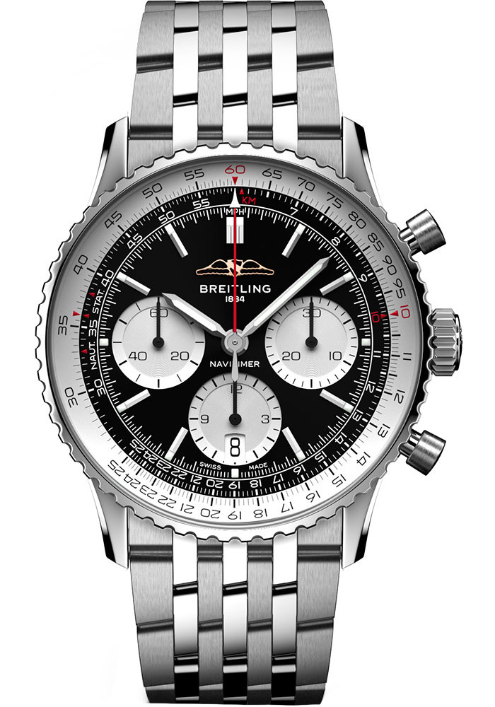 Breitling Watches - Navitimer B01 Chronograph 41mm - Stainless Steel - Metal Bracelet - Style No: AB0139211B1A1