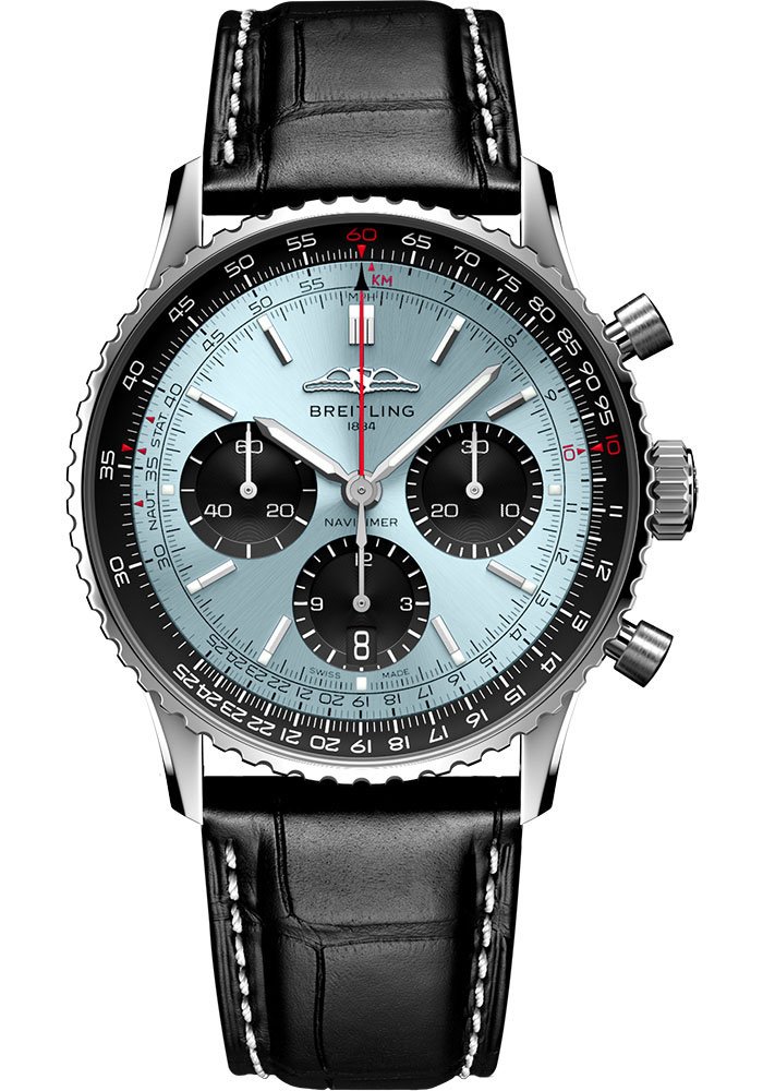Breitling Watches - Navitimer B01 Chronograph 41mm - Stainless Steel - Leather Strap - Style No: AB0139241C2P1