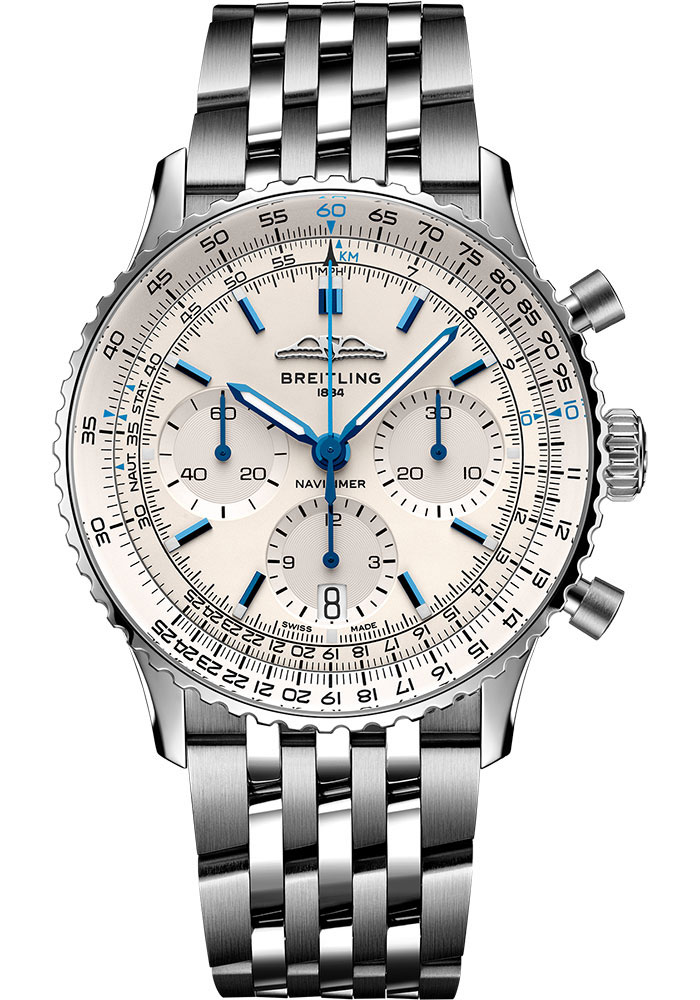 Breitling Watches - Navitimer B01 Chronograph 41mm - Stainless Steel - Metal Bracelet - Style No: AB0139A71G1A1