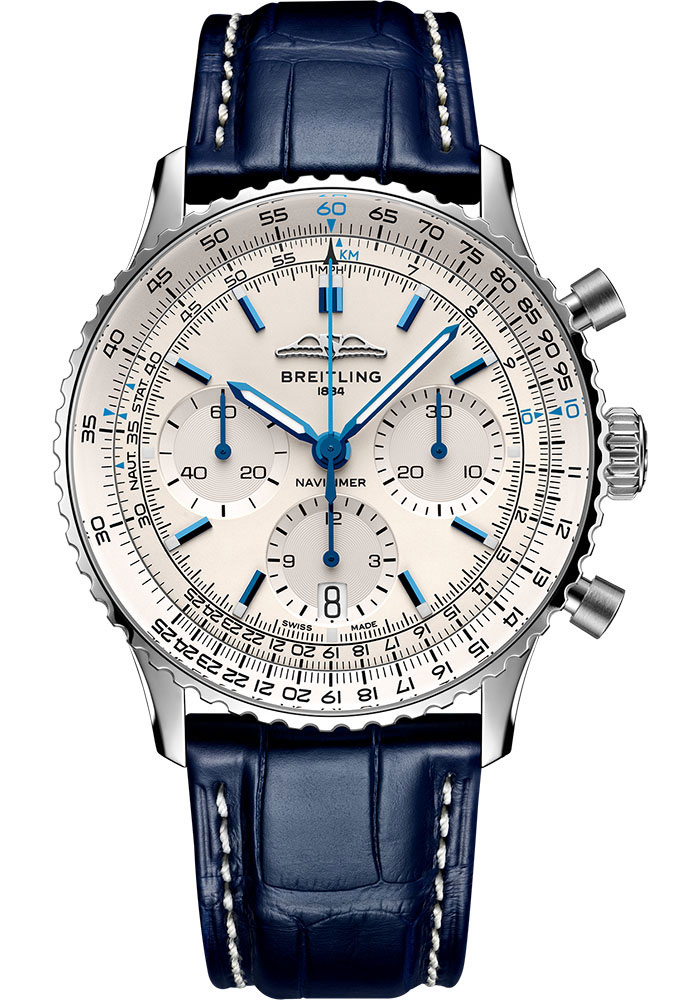 Breitling Watches - Navitimer B01 Chronograph 41mm - Stainless Steel - Leather Strap - Style No: AB0139A71G1P1