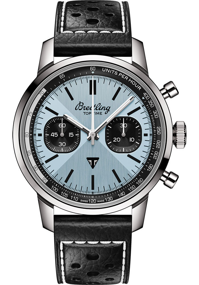 Breitling Watches - Top Time B01 Stainless Steel - Leather Strap - Folding Buckle - Style No: AB01764A1C1X1