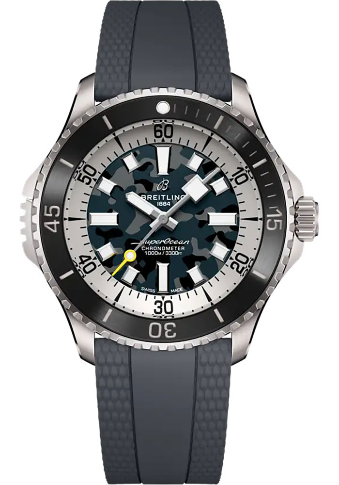 Breitling Watches - Superocean Automatic Super Diver Titanium - Rubber Strap - Folding Buckle - Style No: E10379351B1S1