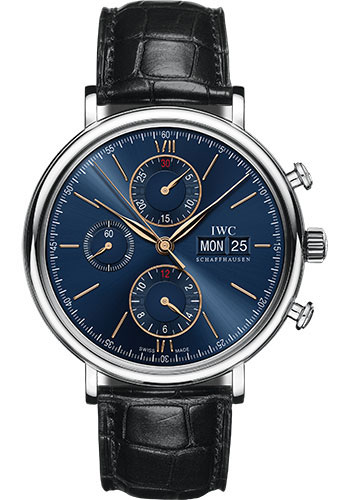 IWC Watches - Portofino Chronograph - Stainless Steel - Style No: IW391036