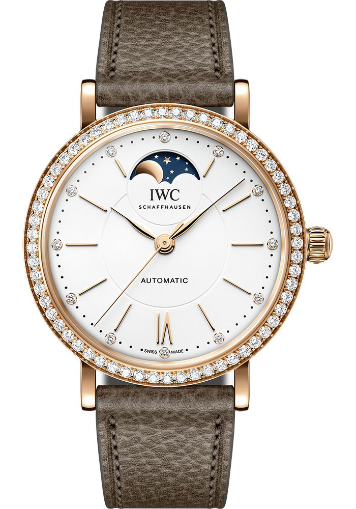 IWC Watches - Portofino Automatic Moon Phase 37 - Red Gold - Style No: IW659602