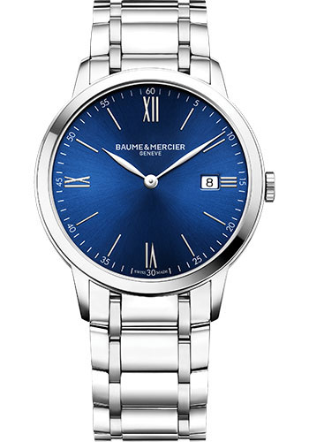 Baume & Mercier Watches - Classima 40mm - Quartz Date - Steel - Style No: M0A10382