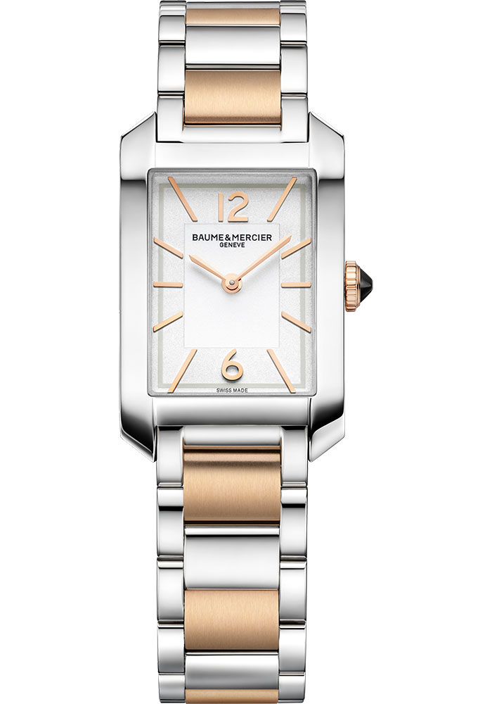 Baume & Mercier Watches - Hampton 35 x 22mm - 18K Pink Gold Capped Steel - Style No: M0A10751