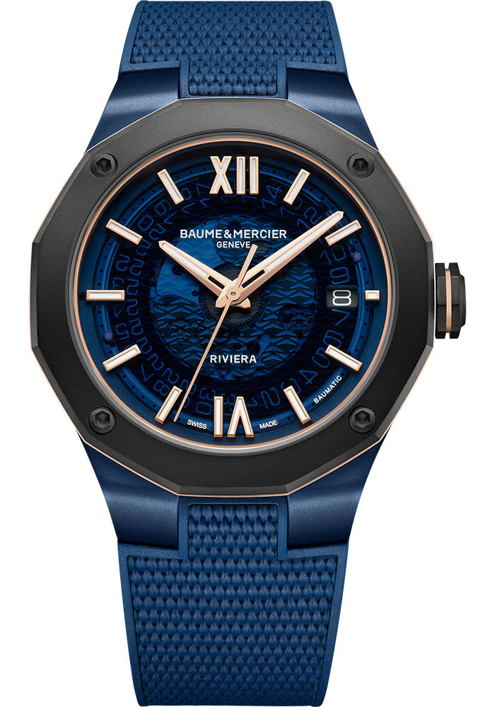 Baume & Mercier Watches - Riviera 42mm - Automatic - Blue PVD Steel And Titanium - Style No: M0A10769