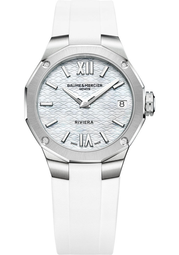 Baume & Mercier Watches - Riviera 33mm - Quartz Date - Steel - Style No: M0A10837