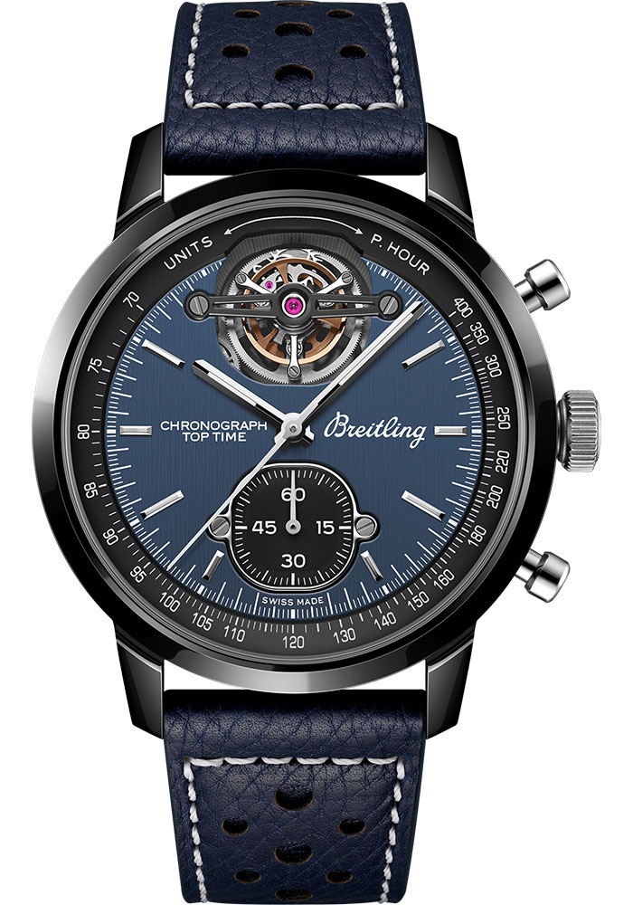 Breitling Watches - Top Time B21 Ceramic - Leather Strap - Folding Buckle - Style No: SB21251A1C1X1