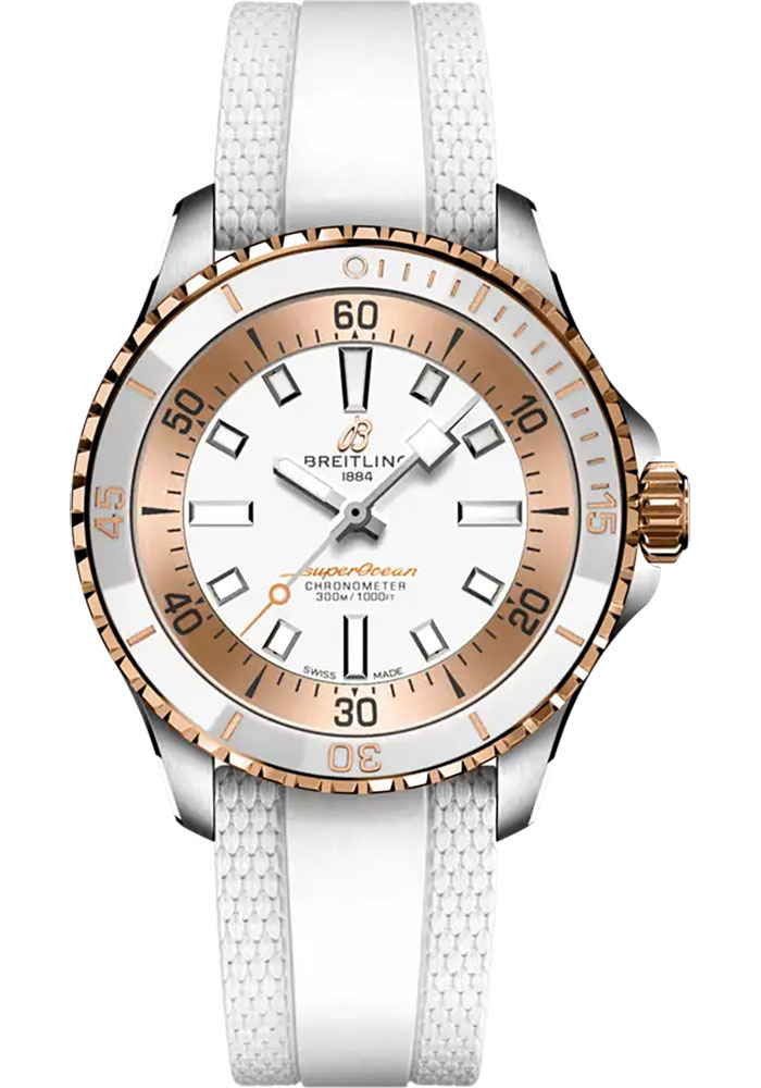 Breitling Watches - Superocean Automatic 36mm - Rubber Strap - Folding Buckle - Style No: U173771A1A1S1