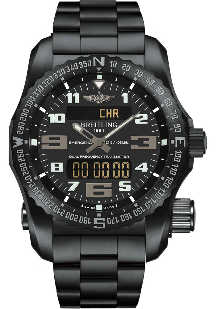Breitling Watches - Emergency Black Titanium - Metal Bracelet - Style No: V76325221B1V1