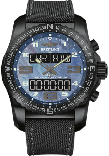 Breitling Cockpit B50 Black Titanium Case - Military Strap