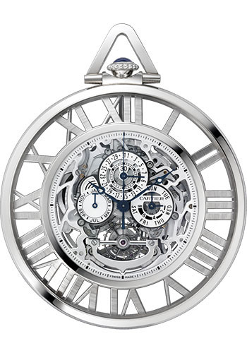 cartier grande complication skeleton pocket watch