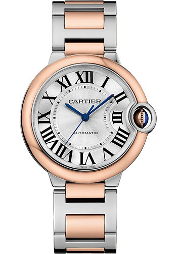 Cartier Watches - Ballon Bleu 36mm - Steel and Pink Gold - Style No: W2BB0033