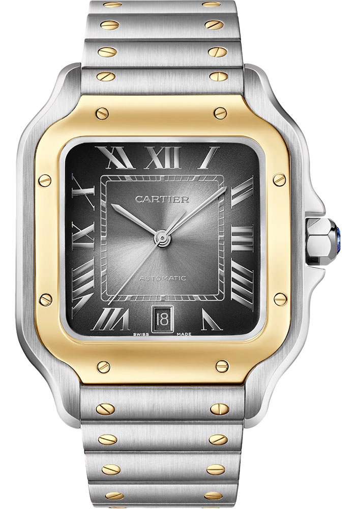 Cartier Watches - Santos de Cartier Large - Steel and Yellow Gold - Style No: W2SA0030