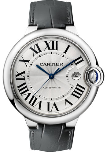 Cartier Ballon Bleu 42 Automatic Blue Dial Rose Gold Mens Watch